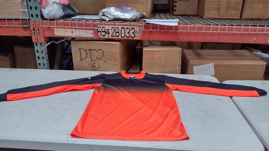 Vizari Vallejo Goalkeeper Jersey - Padded Elbows | Orange/Black Size Large | VZAP90028A-AL