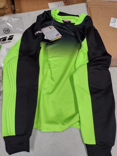 Vizari Vallejo Goalkeeper Jersey - Padded Elbows | Green/Black Size Large  | VZAP90029A-AL