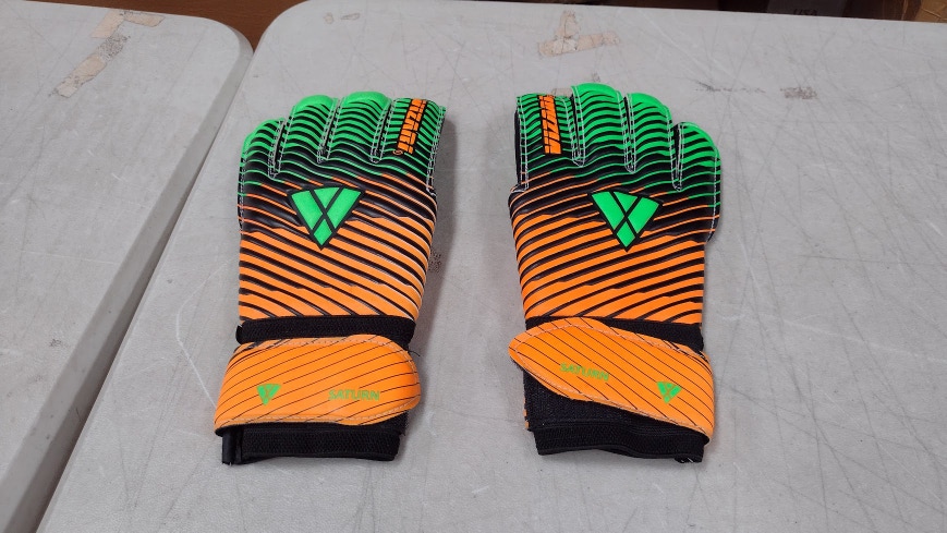 Vizari Sports Saturn Soccer Goalie Goalkeeper Gloves | Green Size 7 | VZGL92812-7