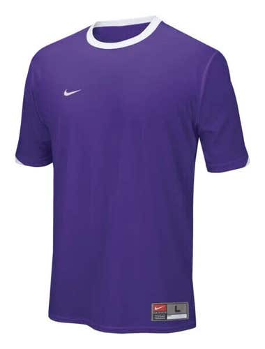 Nike Mens DriFIT Tiempo 269751 Size Small Purple White Soccer Jersey NWT $18