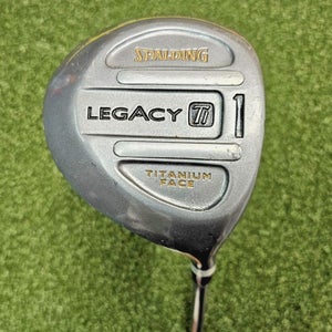 Spalding Legacy Titanium Face Driver RH / Stiff Graphite ~45" / NEW GRIP /jd8284