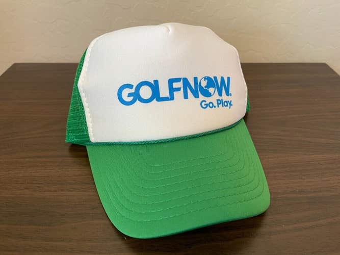 Golf Now GO PLAY SUPER AWESOME Golfing Tee Time Snapback Trucker's Cap Hat!