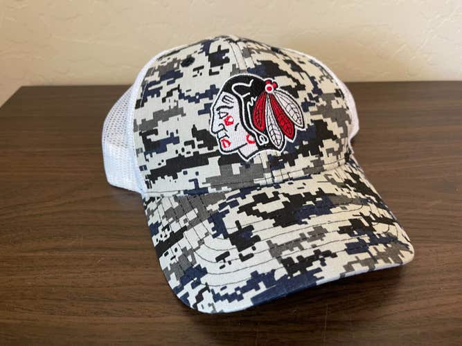 Portland Winterhawks WHL HOCKEY Gray Camo Design Snapback Trucker's Cap Hat!
