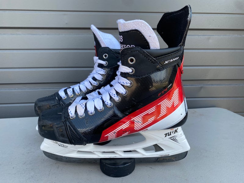 CCM FT4 PRO Mens Pro Stock Size 8.5 Hockey Skates MIC 4450