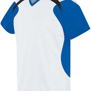 High 5 Adult Unisex Tempest Size Medium White Royal Blue Black Soccer Jersey New