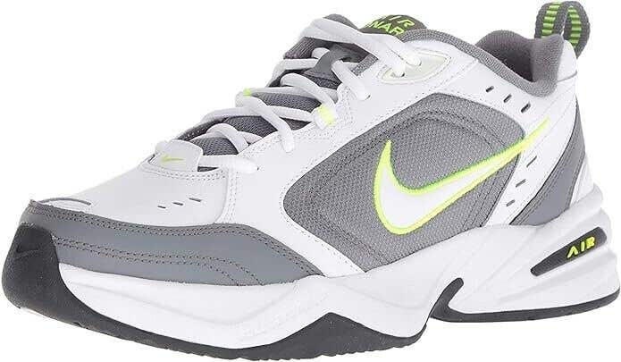 Nike Men's Air Monarch IV Cross Trainer, White/White-Cool Grey-Anthracite, 9.5