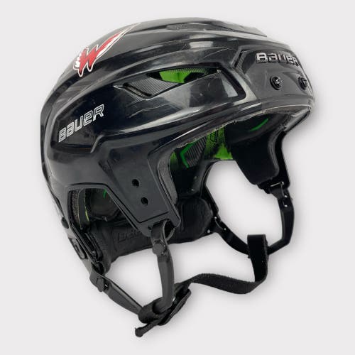Pro Stock Used Bauer Medium Large Hyperlite Black Helmet
