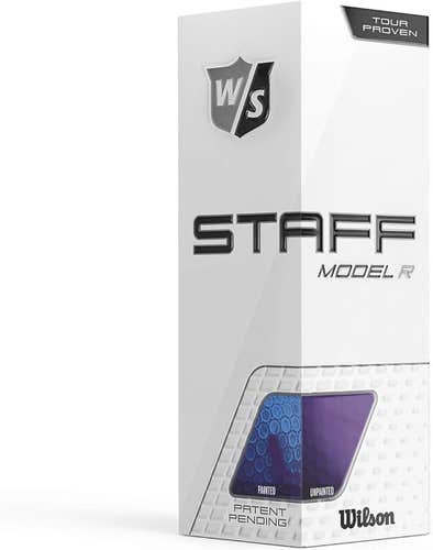 Wilson Staff Model R Golf Balls (White, 3pk) 1 Sleeve RAW NEW