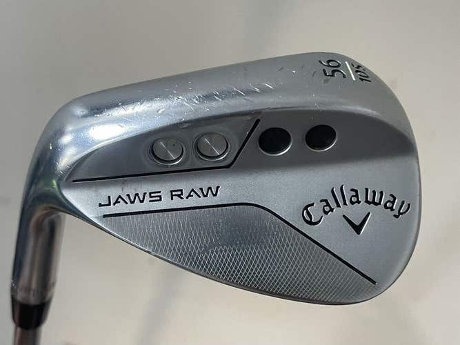 Callaway Jaws Raw 56 Degree Wedge Dynamic Gold Spinner Left Handed