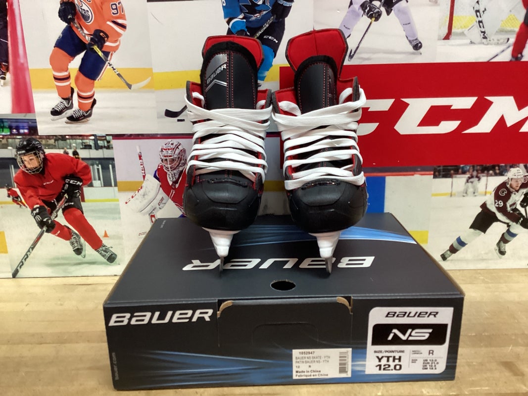 New Youth Bauer Ns Hockey Skates Regular Width Size 12 (Great Rec Skate)