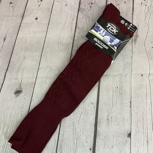 TCK Adult Unisex Premier Fold Down Size Medium PMS8 Maroon Soccer Socks NWT