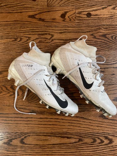 White Men's Molded Cleats Nike Vapor Untouchable 3