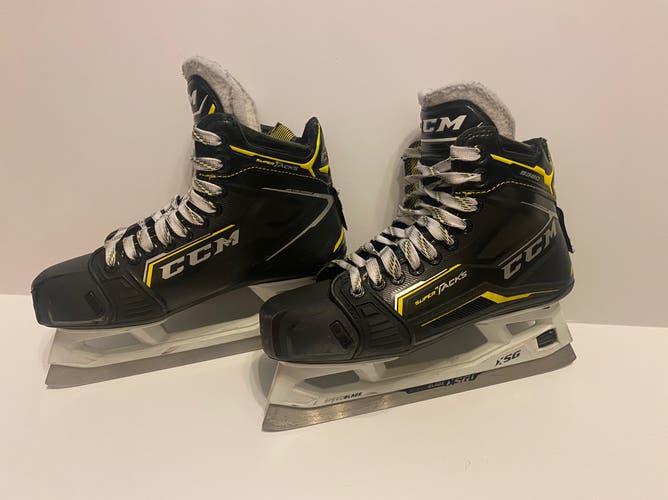 Senior Used CCM Super Tacks 9380 Hockey Goalie Skates D&R (Regular) 6.0