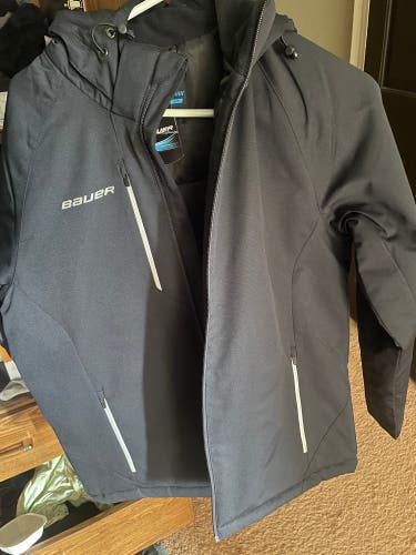 Bauer  Heavyweight Senior Jacket (black Adult Small)