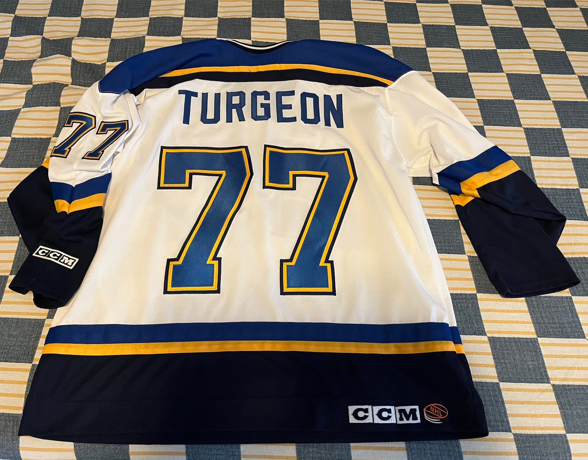 Adidas St. Louis Blues No77 Pierre Turgeon Blue Home Authentic Stitched NHL Jersey