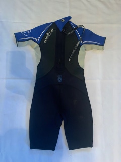 Sea-Doo BRP 4-way Flex Ultra Stretch Wetsuit Medium Black Blue Junior Size 12