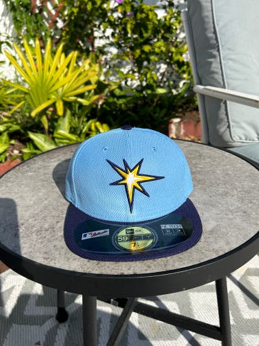 Brand New Tampa Bay Rays Alternate Baby Blue New 7 1/4 New Era Hat