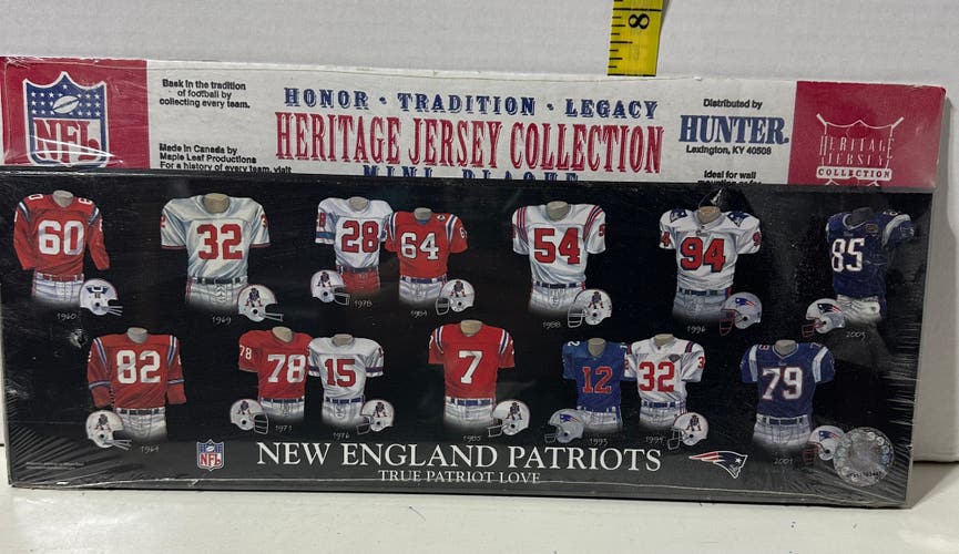 New England Patriots Jersey Plaque