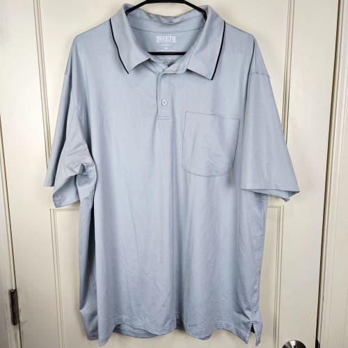 Duluth Trading Co Mens XL Polo Golf Shirt Standard Fit Short Sleeve Gray