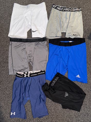 Lot of Men's compression spandex shorts/pants Nike, Adidas, Under Armour - Large and XL