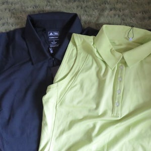 LADIES * Set of 2 Adidas CLIMACOOL /Adi Golf Shirt * Size MED - READ DESCRIPTION