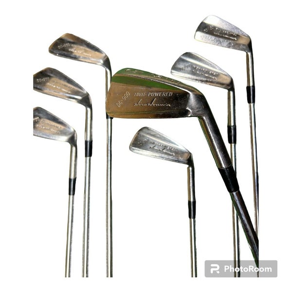 Honma DC-900 High-Powered Iron Set 3-9 (No PW) Stiff Steel RH +.5” New Grips!