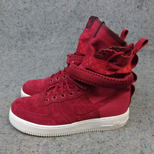 Nike SF Air Force 1 High Womens Shoes Size 8.5 Sneakers Red Crush 857872-601