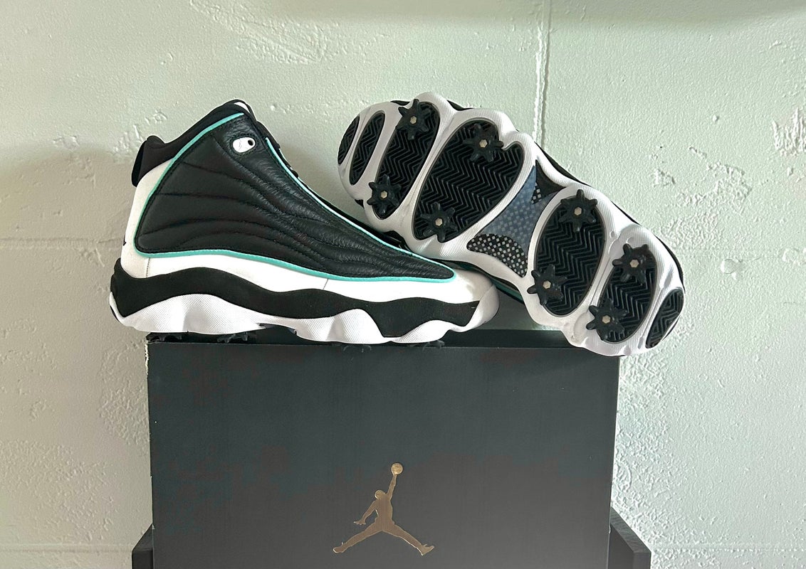 Brand New Mens Custom Made Jordan Spiked Golf Shoes Size 9.5