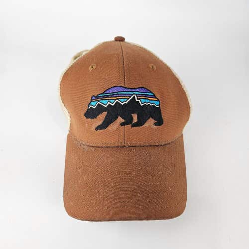 PATAGONIA Fitz Roy Bear Snap Back Mesh Trucker Hat Baseball Hat Cap Logo