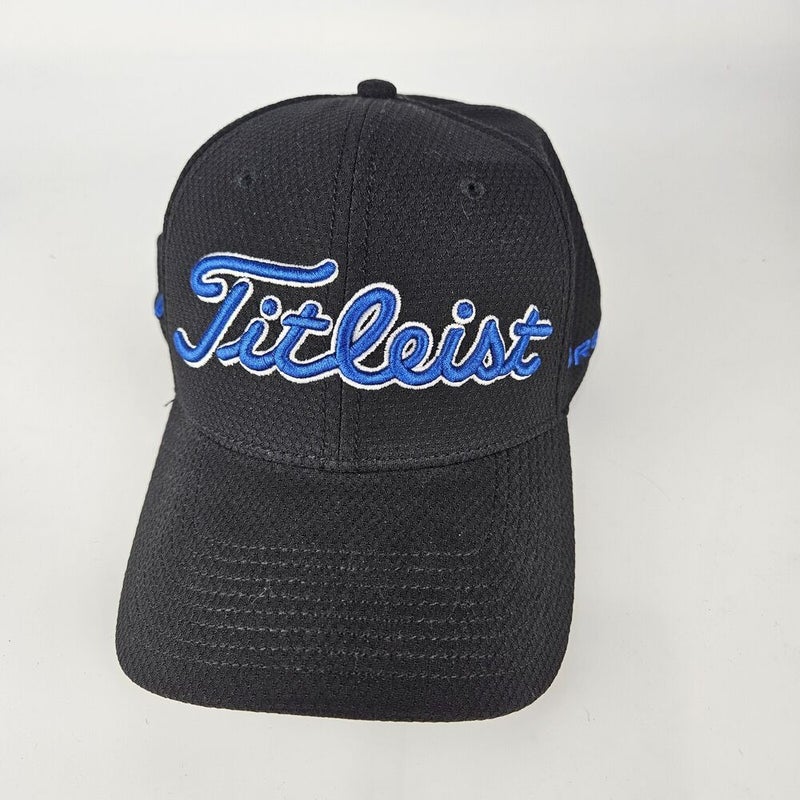 Titleist Pro V1 FJ Black Fitted Golf Hat Baseball Cap Size M/L