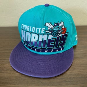 Charlotte Hornets NBA BASKETBALL NEW ERA HARDWOOD CLASSICS Snapback Cap Hat!