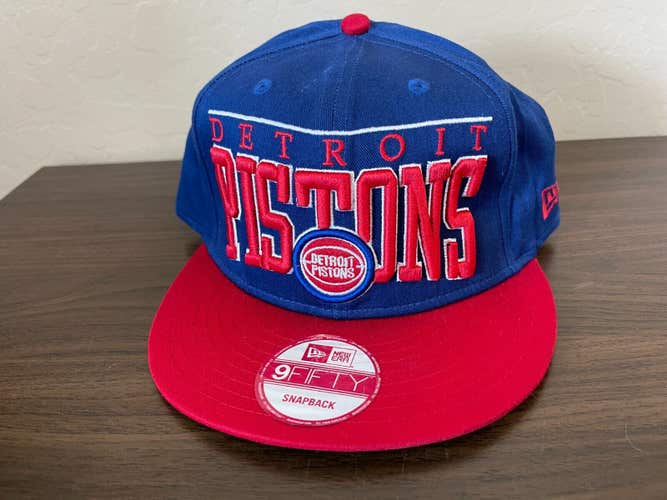 Detroit Pistons NBA BASKETBALL NEW ERA FITS HARDWOOD CLASSICS Snapback Cap Hat!
