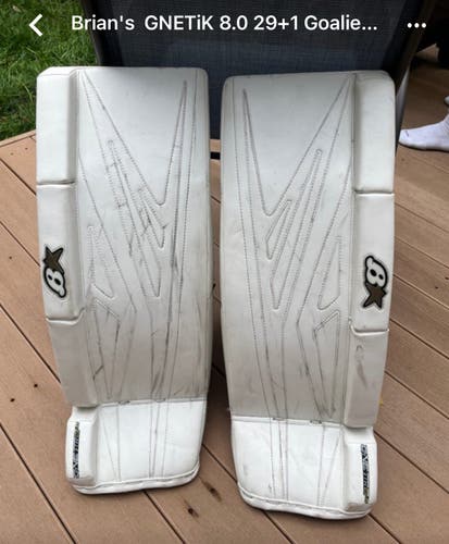 Brian's  GNETiK 8.0 29+1 Goalie Leg Pads