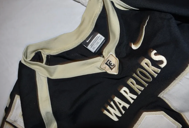 Nike Warriors Football Jerseys, Black #84