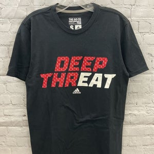 Adidas Mens Go To Deep Threat Graphic Size Small Black Performance Tshirt NWT