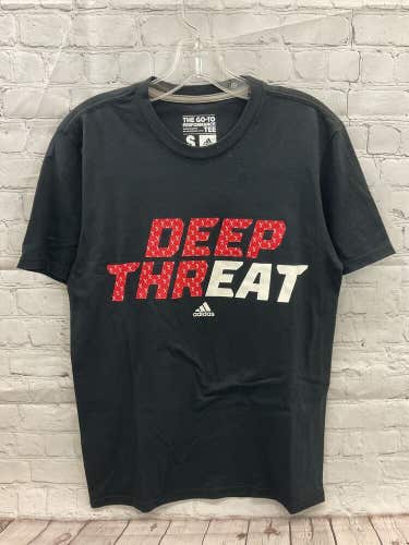 Adidas Mens Go To Deep Threat Graphic Size Small Black Performance Tshirt NWT