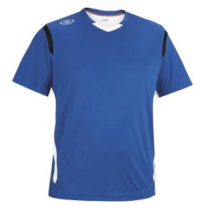 Xara Mens Elland 1044 Size Small Royal Blue Black White Soccer Jersey NWT $54