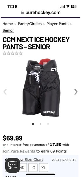 Senior Large CCM Hockey Pants