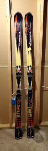 Used Nordica 178 cm All Mountain Hotrun Skis With Bindings 12.