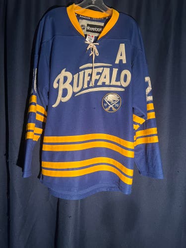 Blue Used Large Reebok Jersey Sabres