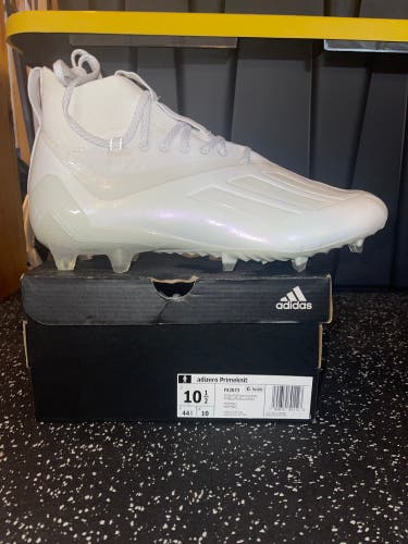 New Adizero PrimeKnit cleats 10.5 white
