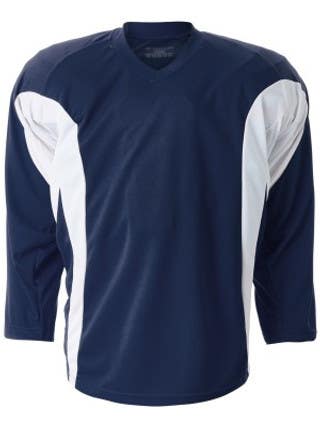 New Goalie Cut Blank Navy/White PLUS White/Kelly Green Practice Jersey
