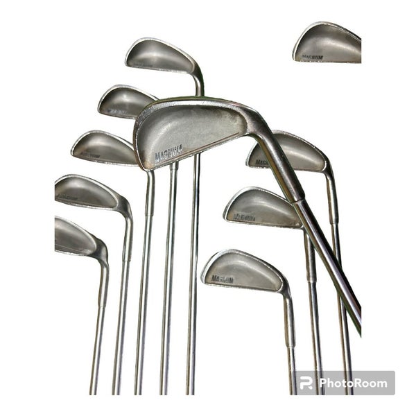 Ben Hogan Magnum Iron Set 2-PW + SW Apex 4 Stiff Flex Steel Shafts RH +1”L