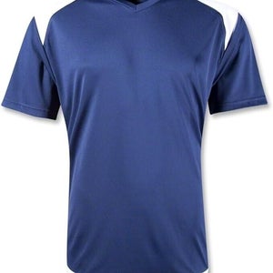 Diadora Mens DiaDry Grinta 993520 Size Small Navy Blue White Soccer Jersey NWT