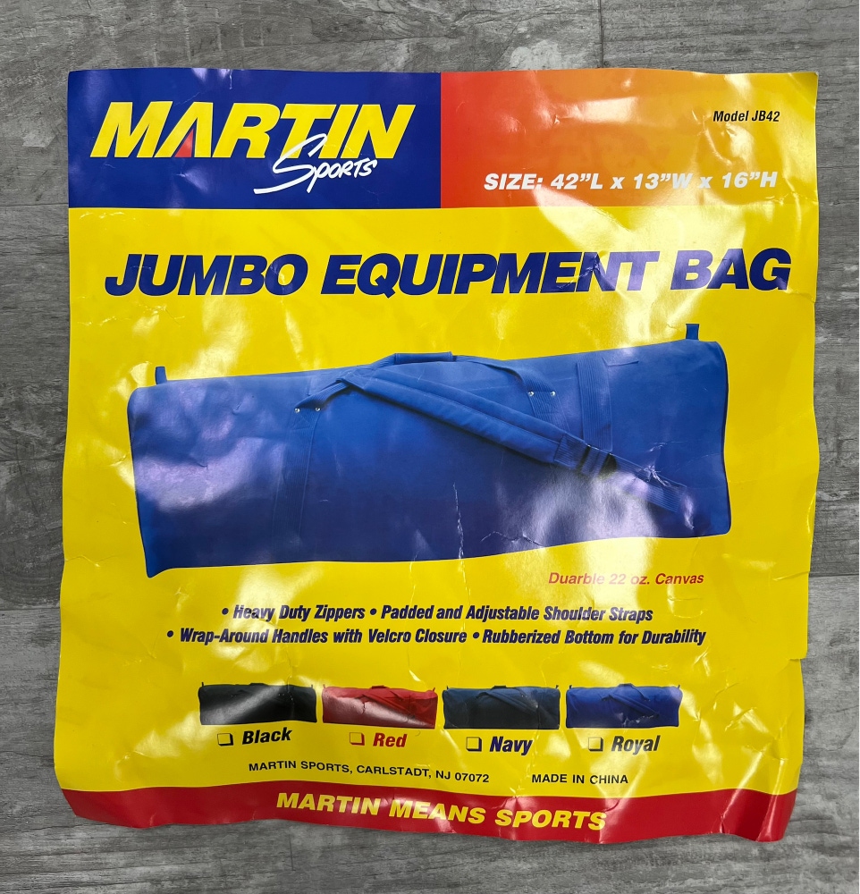 New Martin Sports Jumbo Equipment Bag