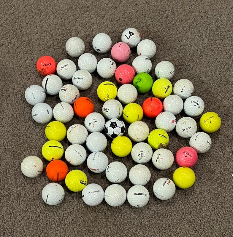 Used Lot Of 55+ Golf Balls (Check Description)