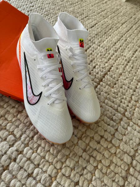 Cleats Nike Mercurial Superfly White And Orange White New Unisex