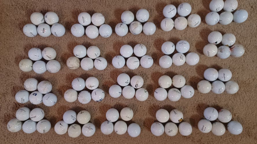 100 Used Golf Balls