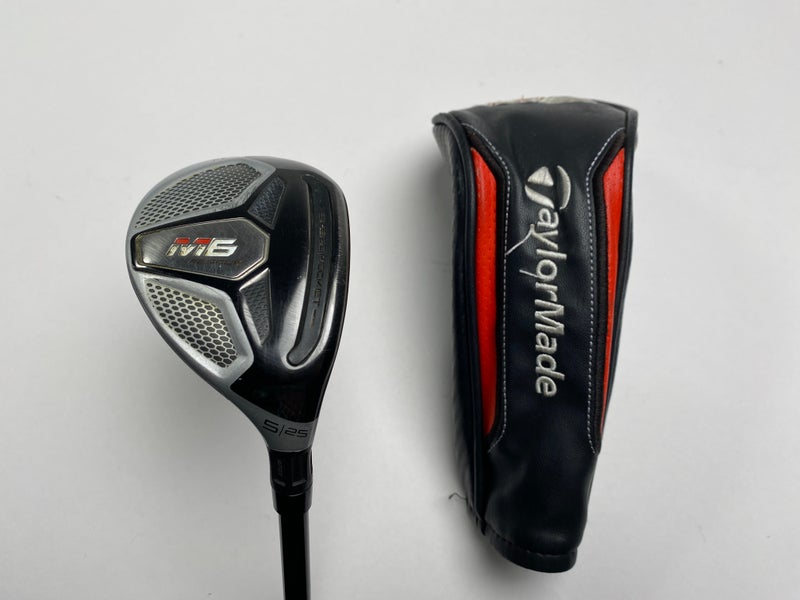 Taylormade M6 5 Hybrid 25* Fujikura Atmos 5A Senior Graphite RH HC Midsize Grip