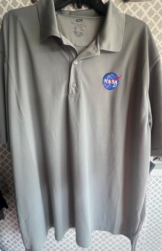 NASA Ultra Club Gray New XXL Men's Shirt polo
